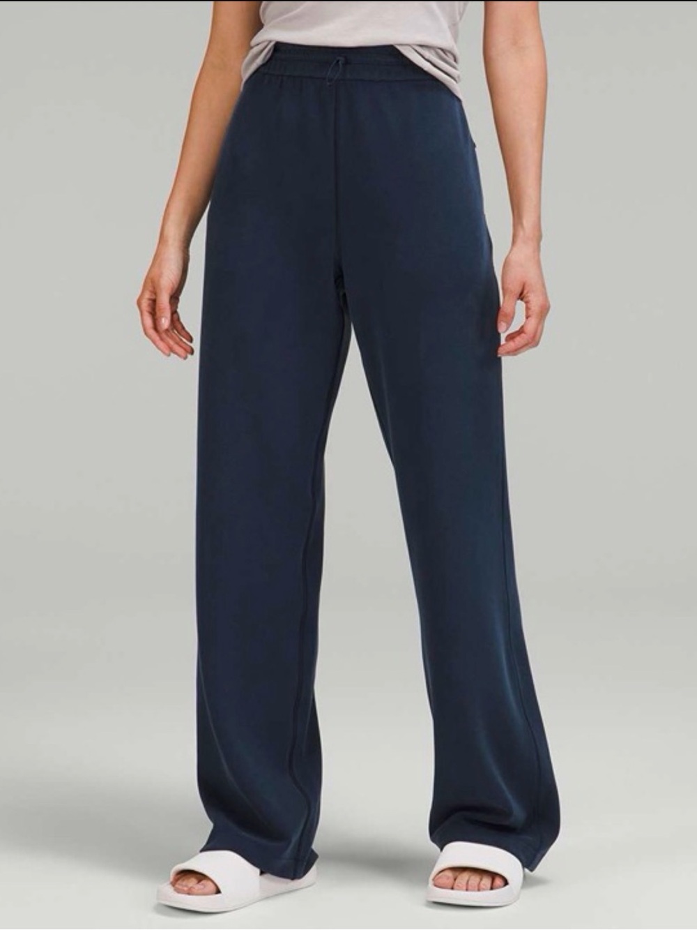 lululemon athletica Navy Wide-Leg Lounge Pants